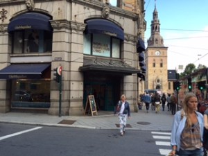 Building on a corner in Oslo