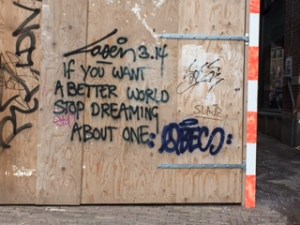 Again, graffiti with a message - in Amsterdam