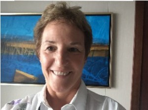 Pat's haircut on the ship