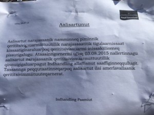 They sure have a lot of letters in their words here!  Paamiut, Greenland